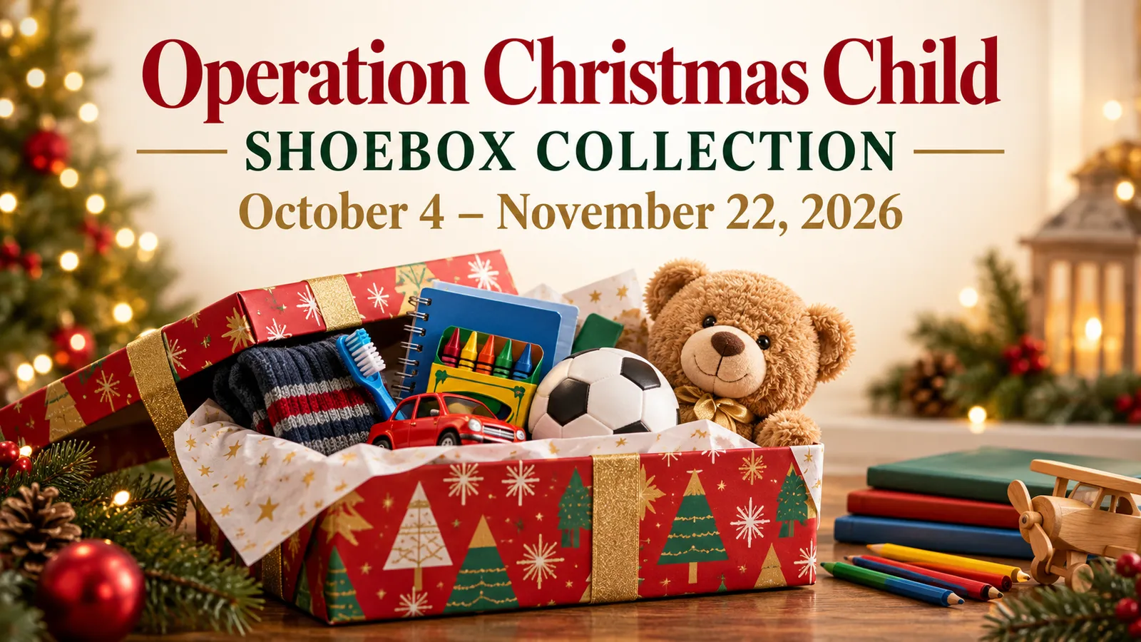 Operation Christmas Child Shoebox Collection at Long Green Baptist Church in Glen Arm, MD