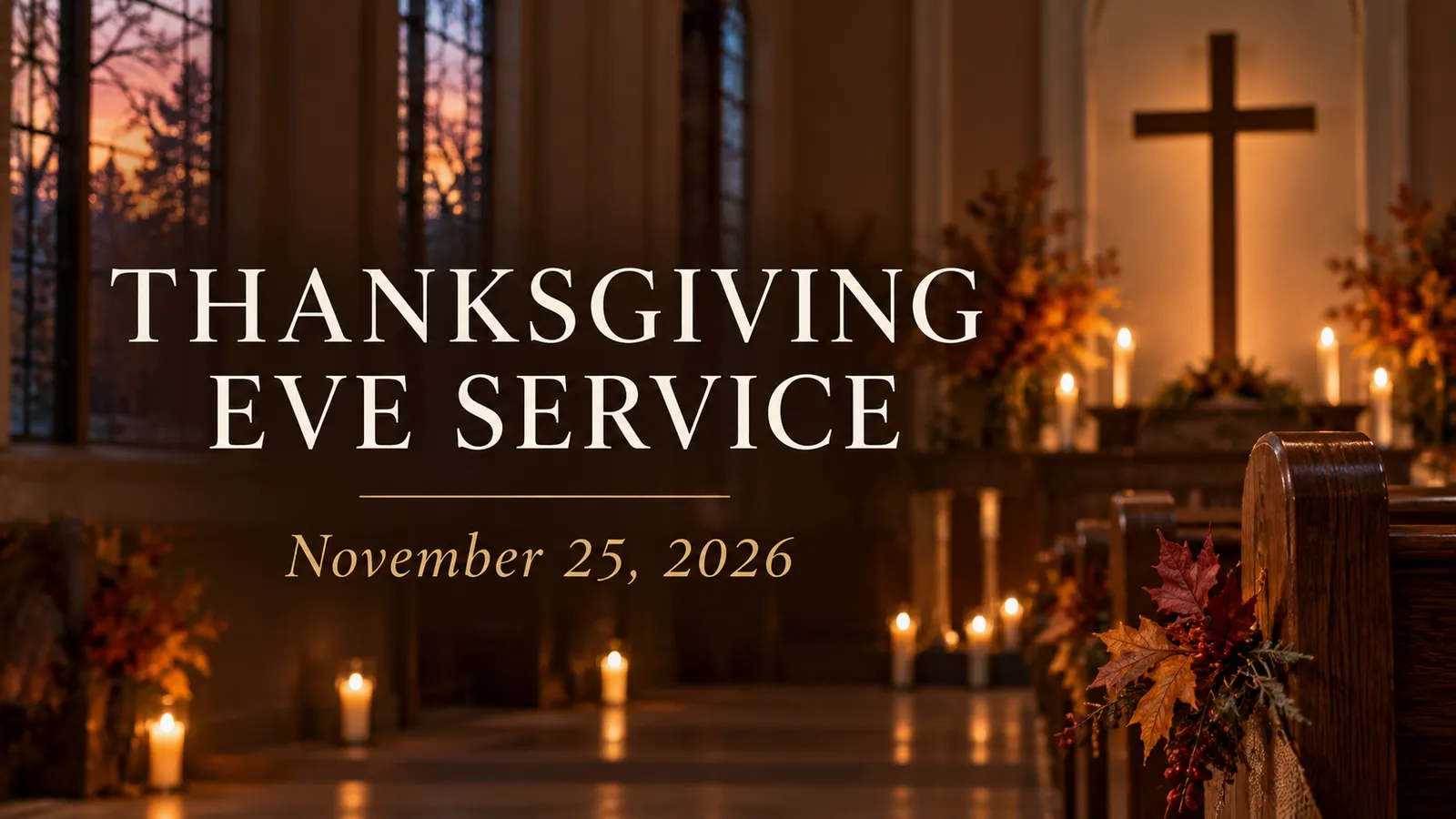 Thanksgiving Eve Service at Long Green Baptist Church in Glen Arm, MD