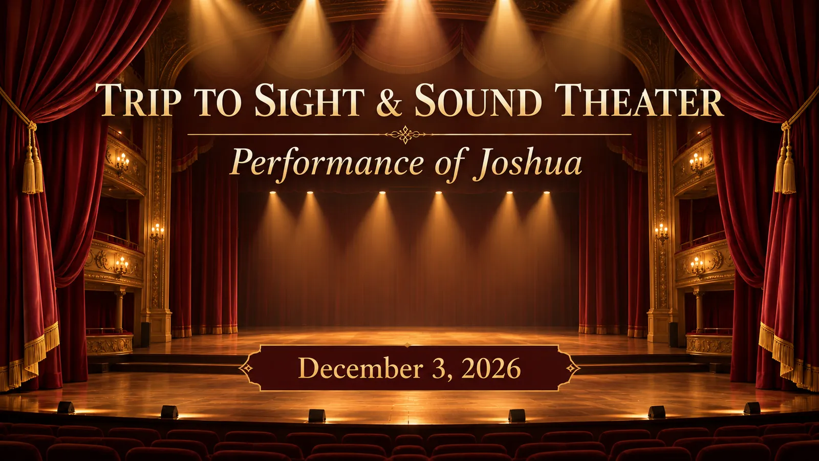 Trip to Sight and Sound Theater Performance at Long Green Baptist Church in Glen Arm, MD